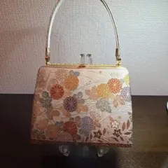 新品未使用☆保存袋有☆京都井澤屋 葵バッグ☆花柄刺繍 和装用