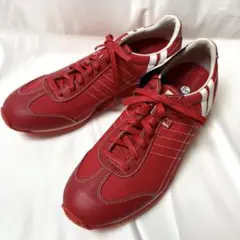 【新品タグ付✨】パトリック アイリス ナイロン レザー スニーカー レッド 39