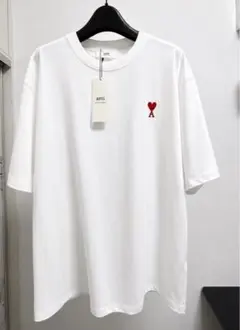 AMI PARIS アミパリス Tシャツ ハートロゴ 白 半袖のサムネイル