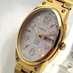 CITIZEN　ソーラー　極美品　腕時計　オーバル　シェル　デイデイトのサムネイル