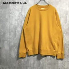 GoodfellowスウェットXLイエロー マスタード ブランク無地ソリッド古着