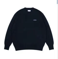 【最終値下げ価格】Logo Cotton Knit Sweater (navy)
