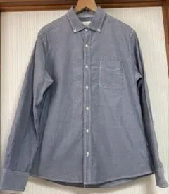 ikka イッカ　長袖シャツ　ブロード　ボタンダウン　メンズXL
