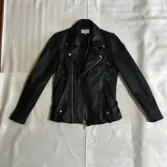 FREAK'S STORE ダブルライダースジャケット M ブラック　ヤギ革