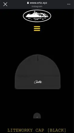 Corteiz LITEWORKY CAP [BLACK] 値下げ不可