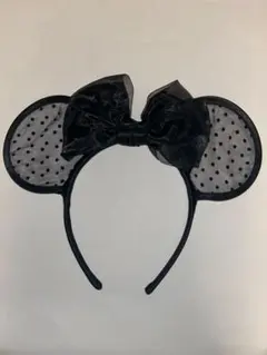 ミニーマウス風 黒いカチューシャ