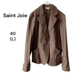 サンジョア テーラードジャケット カジュアル 上品 仕事 フォーマル きれいめ