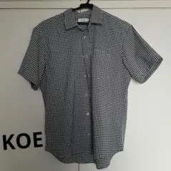 KOE チェック柄 半袖シャツ Mサイズ