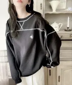 ブラック スウェット トレーナー