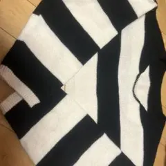 【美品】GRL ボーダー柄ニット クロップド丈