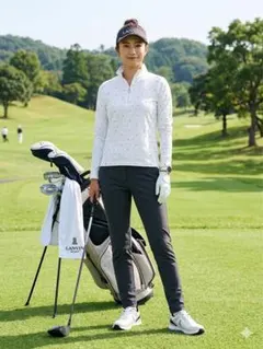 【美品】LANVIN SPORT 長袖ハーフジップ40のサムネイル