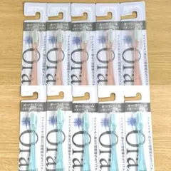 〈아우라 펄 10개 세트〉이온케어 칫솔 노멀 핑크 블루 ④