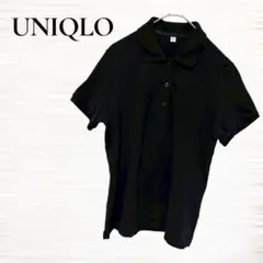 UNIQLO/半袖ポロシャツ/コットン/ブラック/M/カジュアル/シンプル