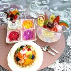 ③フェイクスイーツデザートセット