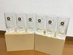 SAPPORO ガラス製ビールジョッキ 6個セット