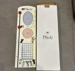 難あり　Pitschi こねこのぴっち　身長計 フォトフレーム 木製　子供