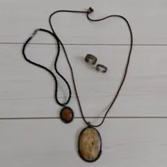 アンティーク ネックレス 指輪セット