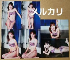 Rio出品　三浦実樹　生写真　セット(ハガキサイズ)水着 女性モデル セクシー水着 二人 1994年 大阪 生写真 画質最高 希少