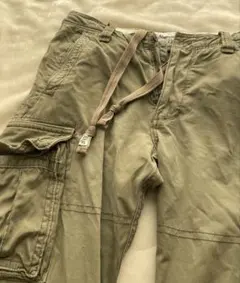 【Y2K名作】アバクロンビー&フィッチ ヴィンテージ加工 カーゴパンツ W32