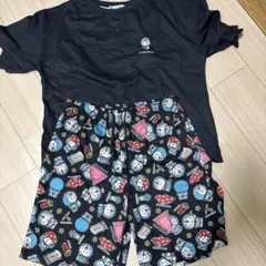 I'm Doraemon 半袖Tシャツ 半ズボンセット　Lサイズ 黒のサムネイル