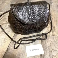 本物☆YSL イヴサンローラン パイソンレザー ミニショルダーバッグ 斜めがけのサムネイル