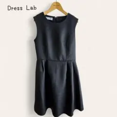 ●USED●Dress Lab エンボス加工 ノースリーブ ワンピース ブラック