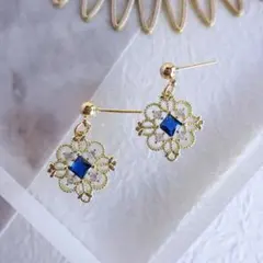 No3186❤︎色褪せにくい14KGPゴールドメッキジルコニアピアス/イヤリング