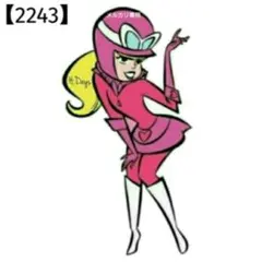 【2243】 防水 ステッカー Wacky Races ペネロッピー 車 装飾