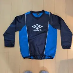 umbro 長袖ピステ 160 ネイビー/ブルー