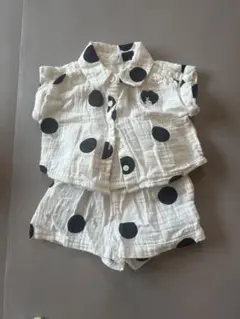 baby GAP セットアップ 70cm 6-12ヶ月 ドット柄 ガーゼ 甚平のサムネイル
