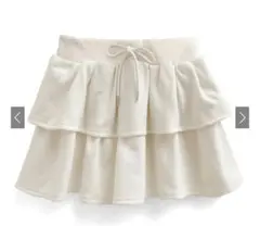 インパン裏地付きティアードスウェットミニスカート pm596