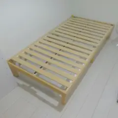 シングルベッドフレーム 木製 ロースタイル