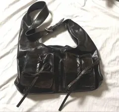 shein バッグ　ショルダー　ブラウン　Y2K