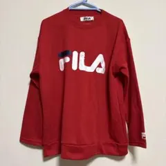 FILA ロゴトレーナー レッド 160