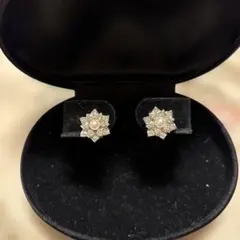 花 イヤリング ヴィンテージ アンティーク