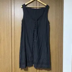 JOURNAL STANDARD ノースリーブ チュニック ブラック 刺繍のサムネイル