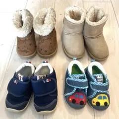 ベビーシューズ　13サイズ&13.5&14サイズ　男の子まとめ売り4点