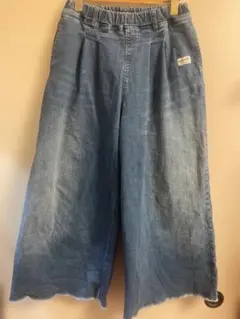 160 byloveit デニム ガウチョパンツ ワイドパンツのサムネイル