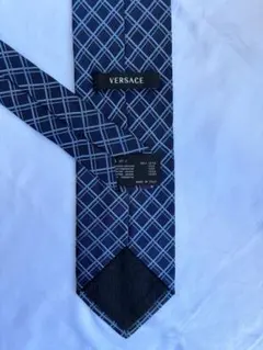 VERSACE ヴェルサーチ ネクタイ ビジネス 美品 ネイビー ブルーのサムネイル