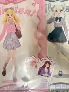 アイカツ！ 藤堂ユリカ 星宮いちご クリアファイル キュートチェックスタイル