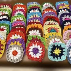 かぎ針編みグラニースクエア キット50枚 6cm×6cm