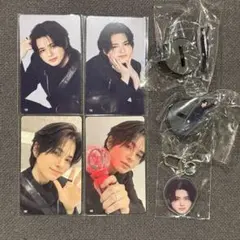 ［匿名配送］ INI 松田迅　キャップアクスタ　顔キーホルダー　トレカ