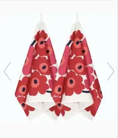 【Unikko】2枚組　マリメッコ　ランチョンマット　ティータオルのサムネイル