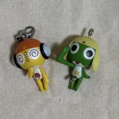 ケロロ軍曹 つまんでつなげてマスコット ケロロ クルル キーホルダー