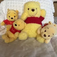 Disney Winnie the Pooh ぬいぐるみ 4点セット