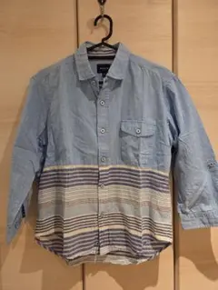 MALE & CO. 七分袖シャツ ブルーのサムネイル