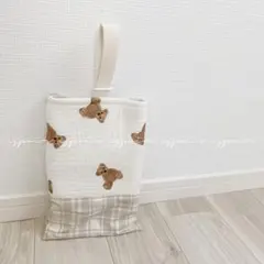 入学入園/上履き入れ・シューズケース(テディベア/くま柄)