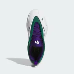 adidas DAME バスケットボールシューズ ホワイト/グリーン/パープル