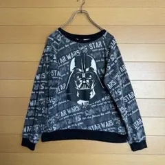スターウォーズ STAR WARS ダースベイダー 総柄 トレーナー スウェット