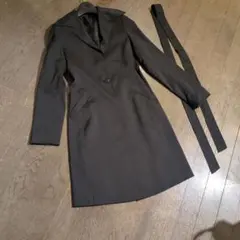 黒　スプリングロングコート